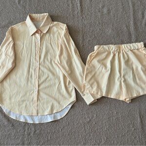 Women’s Yellow Stripe two-piece set